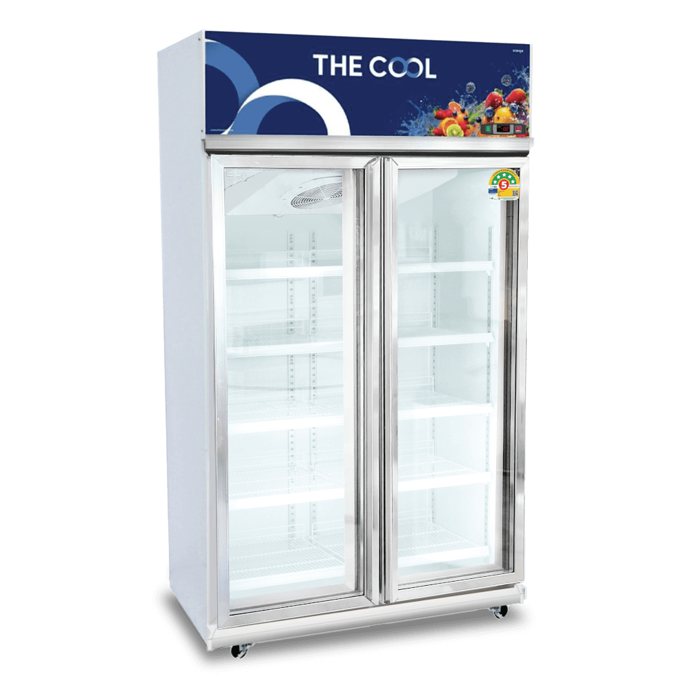 ตู้แช่เครื่องดื่ม 2 ประตู THE COOL รุ่น ALPHA 2P PREMIUM-MD ความจุ 27.6 คิว สีขาว_0